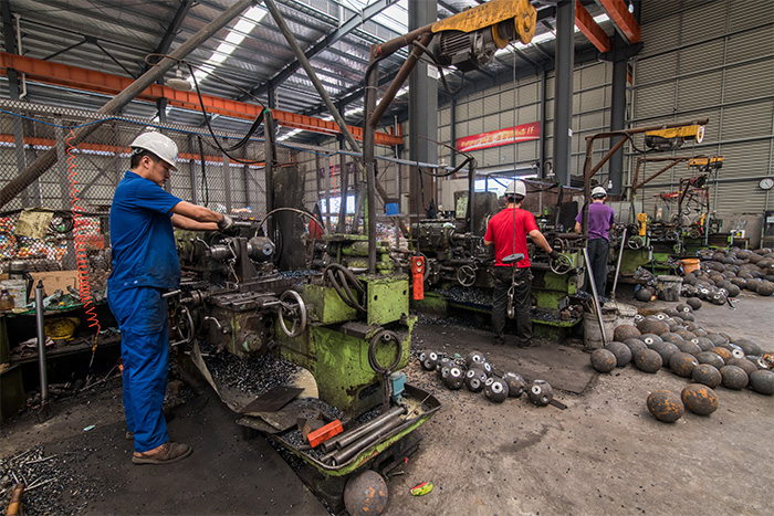 南通网架配件车间